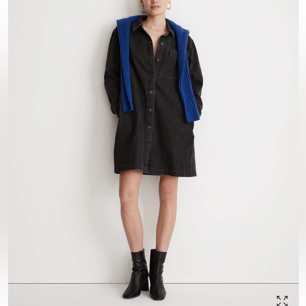 Madewell Denim Shirtdress in Lunar Wash